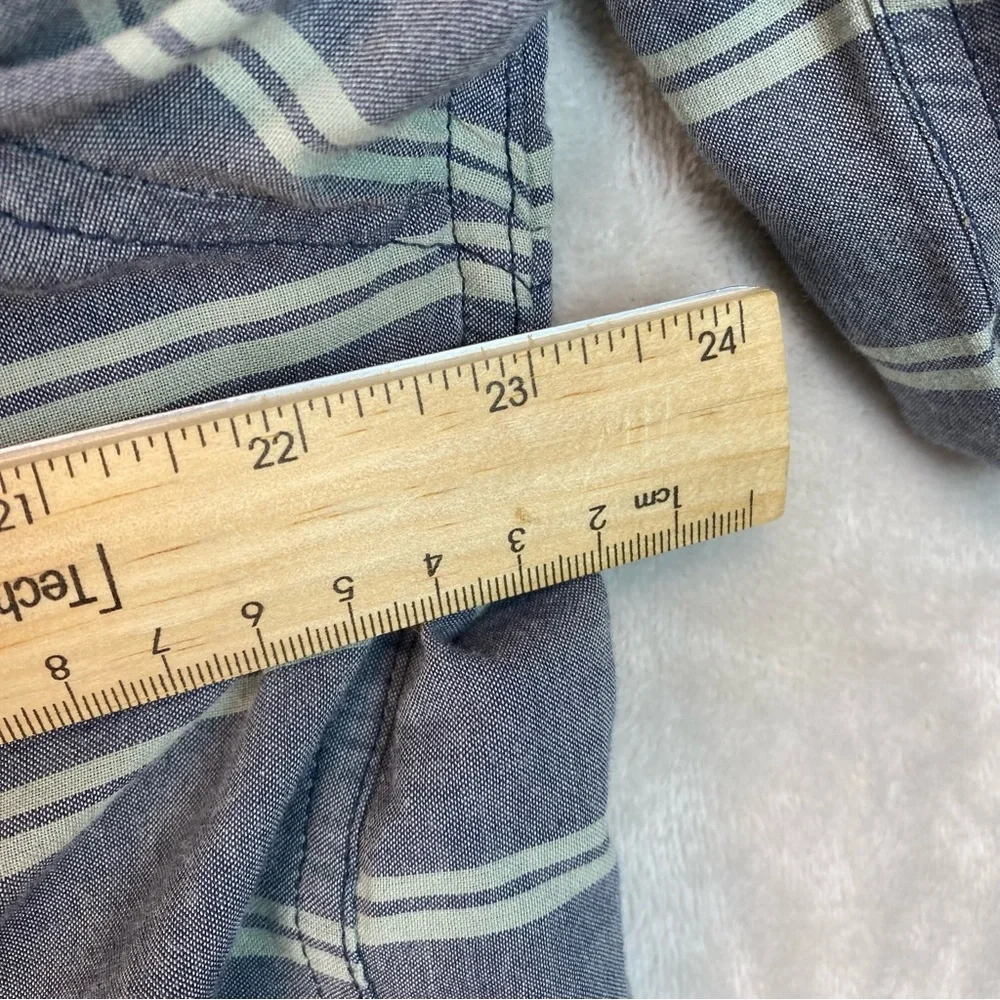 Tavik Mens Shirt Button Up Long Sleeve Striped Modern Beach XL - Picture 9 of 10